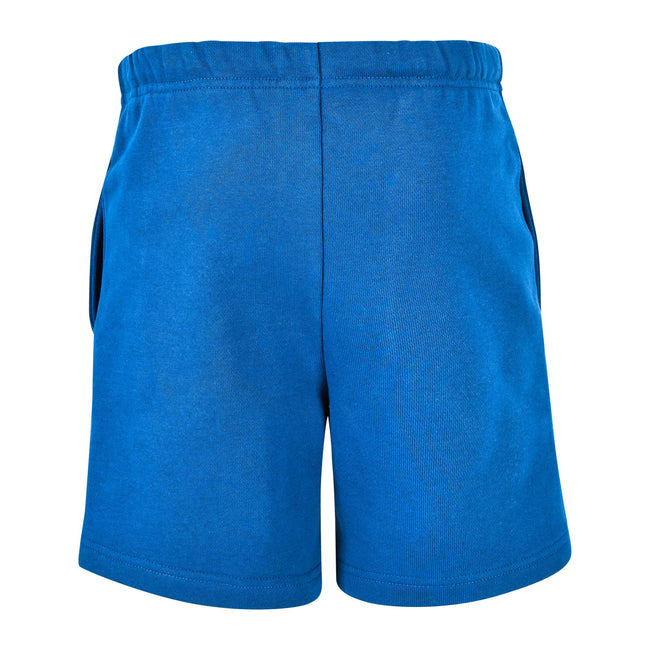 Intense Blue - Back - Build Your Brand Childrens-Kids Basic Sweat Shorts