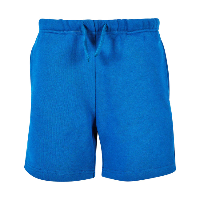 Intense Blue - Front - Build Your Brand Childrens-Kids Basic Sweat Shorts