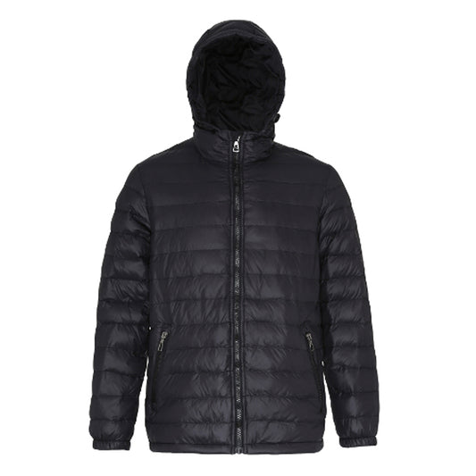 Black - Front - 2786 Mens TrailPeak Recycled Padded Jacket