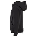 Black - Lifestyle - Build Your Brand Childrens-Kids Fluffy Full Zip Hoodie