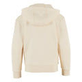 White Sand - Back - Build Your Brand Childrens-Kids Fluffy Full Zip Hoodie