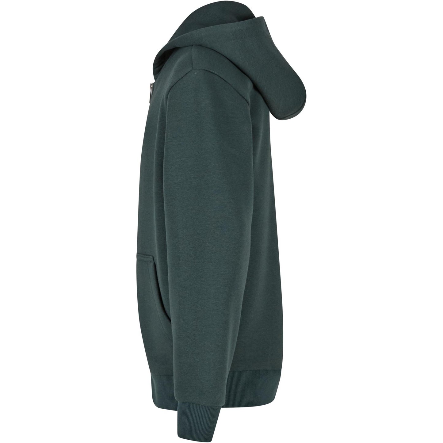 Bottle Green - Lifestyle - Build Your Brand Childrens-Kids Fluffy Full Zip Hoodie