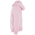 Soft Pink - Lifestyle - Build Your Brand Childrens-Kids Fluffy Full Zip Hoodie