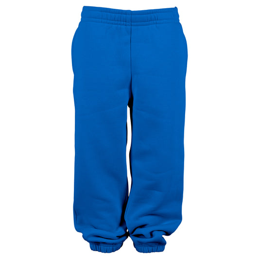 Intense Blue - Front - Build Your Brand Childrens-Kids Basic Plain Jogging Bottoms