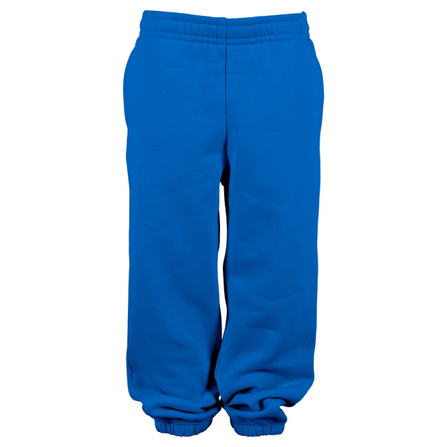 Intense Blue - Front - Build Your Brand Childrens-Kids Basic Plain Jogging Bottoms