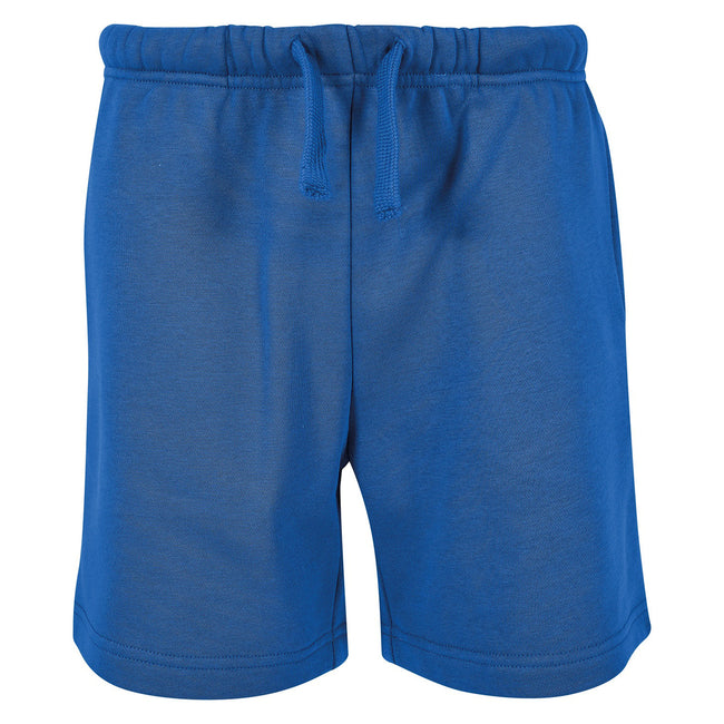 Intense Blue - Front - Build Your Brand Childrens-Kids Basic Sweat Shorts