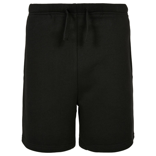 Black - Front - Build Your Brand Childrens-Kids Basic Sweat Shorts
