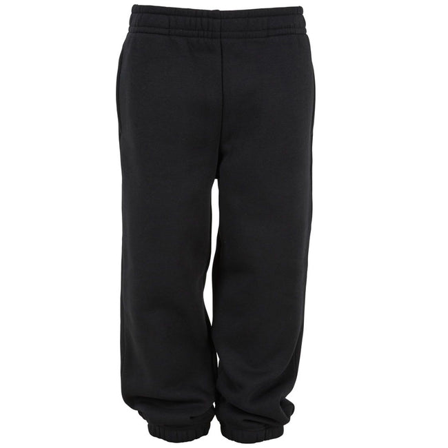 Black - Front - Build Your Brand Childrens-Kids Basic Jogging Bottoms