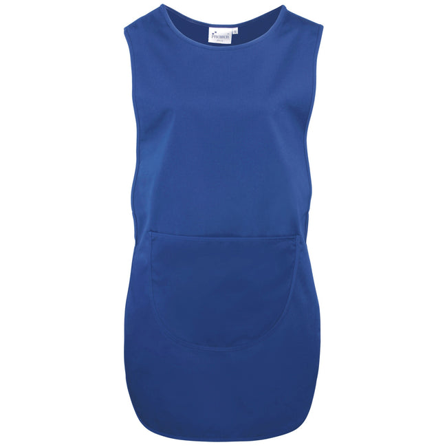 Royal - Front - Premier Ladies-Womens Long Length Pocket Tabard - Workwear