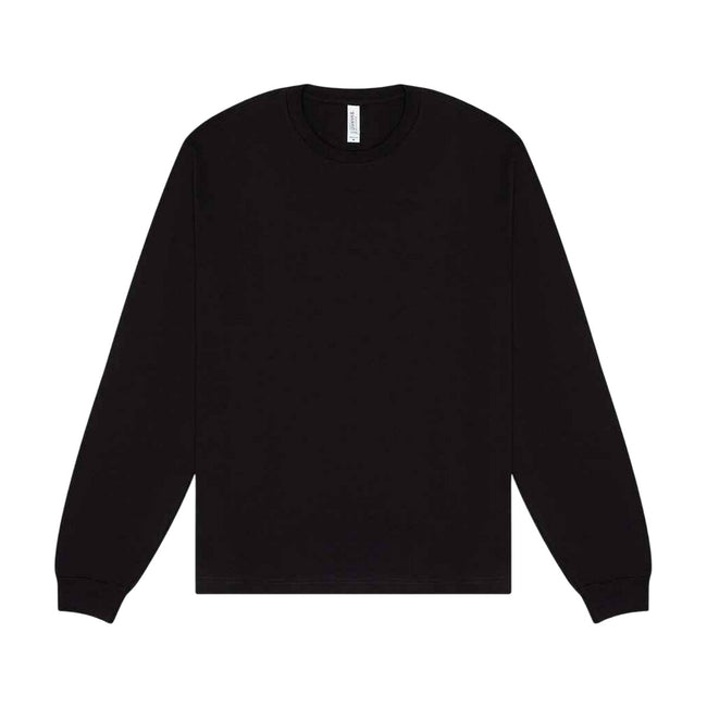 Black - Front - Bella + Canvas Unisex Adult Heavy Boxy Long-Sleeved T-Shirt