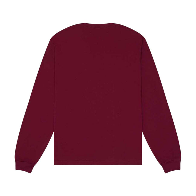 Maroon - Back - Bella + Canvas Unisex Adult Heavy Boxy Long-Sleeved T-Shirt