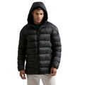 Black - Pack Shot - 2786 Mens Solitude Recycled Hooded Padded Jacket