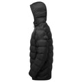 Black - Side - 2786 Mens Solitude Recycled Hooded Padded Jacket