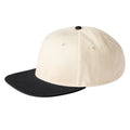 Natural-Black - Back - Beechfield Unisex Adult Baseball Cap