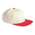 Natural-Red - Front - Beechfield Unisex Adult Baseball Cap