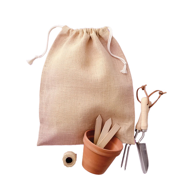 Natural - Back - Nutshell Jute Stuff Bag