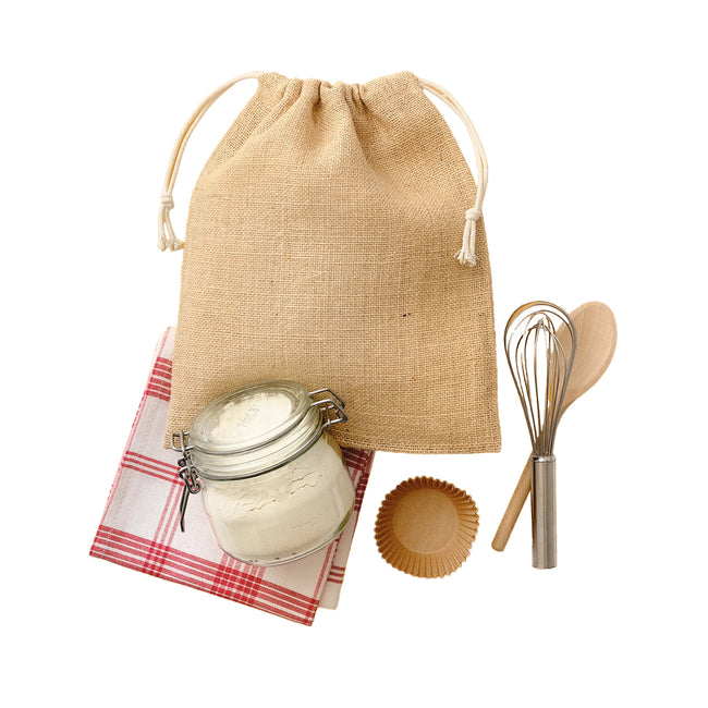 Natural - Side - Nutshell Jute Stuff Bag
