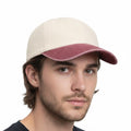 Natural-Vintage Red - Lifestyle - Beechfield Unisex Adult Baseball Cap