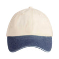 Natural-Vintage Denim - Side - Beechfield Unisex Adult Baseball Cap
