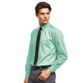 Aqua - Back - Premier Mens Premier Poplin Long-Sleeved Formal Shirt