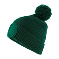 Bottle Green - Back - Beechfield Patch Beanie