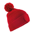 Classic Red - Front - Beechfield Patch Beanie