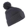 Graphite Grey - Front - Beechfield Patch Beanie