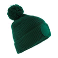Bottle Green - Front - Beechfield Patch Beanie