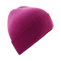 Pink - Front - Beechfield Dip Dye Beanie