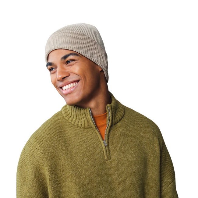 Natural Stone - Side - Beechfield Dip Dye Beanie