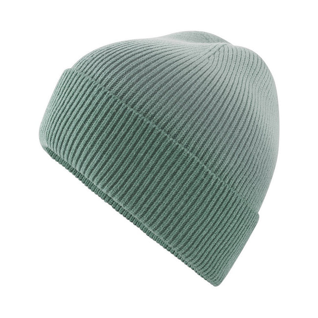 Dusty Green - Back - Beechfield Dip Dye Beanie