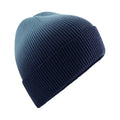 Navy - Front - Beechfield Dip Dye Beanie