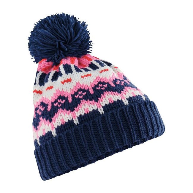 Snow Blossom - Front - Beechfield Retro Skiing Beanie