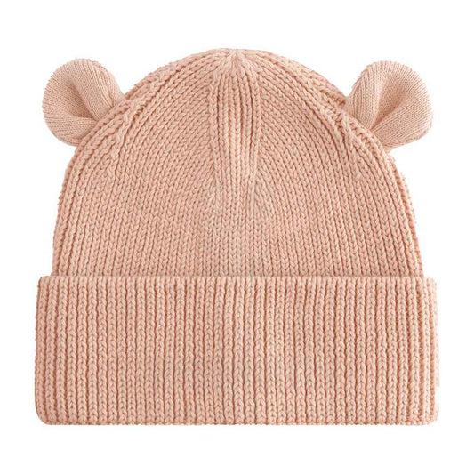 Peach - Front - Beechfield Baby Bear Organic Beanie