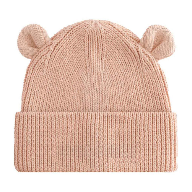 Peach - Front - Beechfield Baby Bear Organic Beanie