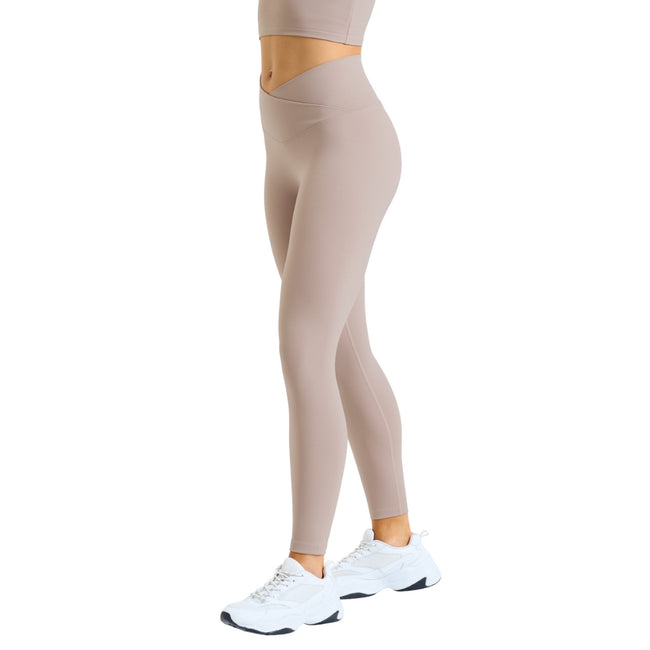Stone - Side - TriDri Womens-Ladies Recycled Leggings