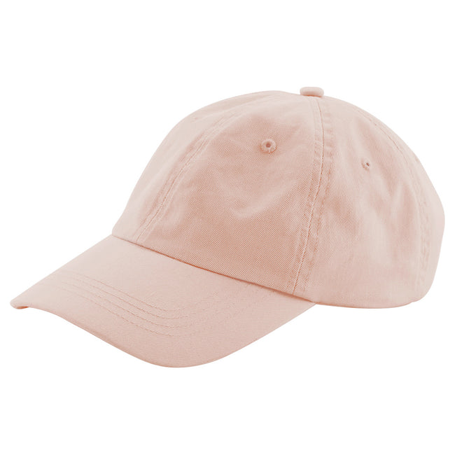 Peach - Back - Beechfield Childrens-Kids Low Profile Baseball Cap