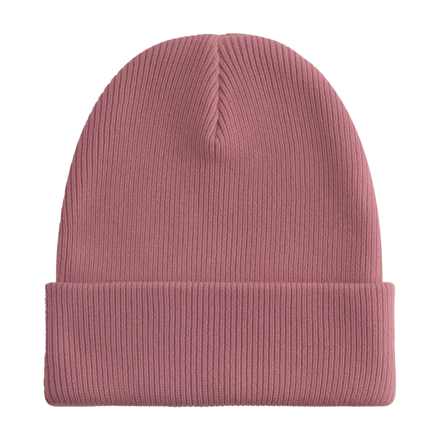 Rose - Back - Beechfield Unisex Adult Original Organic Cotton Cuffed Beanie