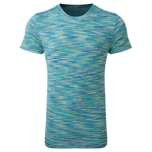 Green-Blue - Front - TriDri Unisex Adult Space Dye Performance T-Shirt