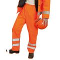 Fluorescent Orange - Back - SAFE-GUARD by Result Mens Hi-Vis Safety Trousers