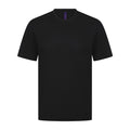 Black - Front - Henbury Unisex Adult CoolPlus Moisture Wicking T-Shirt