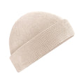 Almond - Front - Beechfield Unisex Adult Fisherman Organic Cotton Beanie