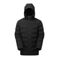 Black - Front - 2786 Mens Longline Padded Jacket
