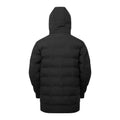Black - Back - 2786 Mens Longline Padded Jacket
