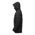 Black - Side - 2786 Mens Longline Padded Jacket