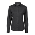 Black - Front - Tee Jays Womens-Ladies Stretch Shirt