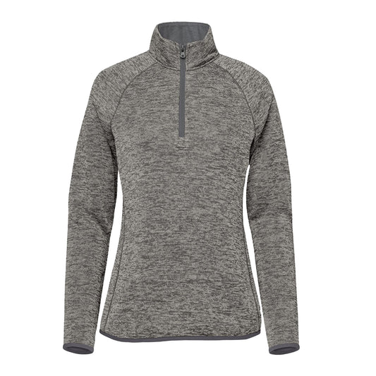 Granite Heather - Front - Stormtech Womens-Ladies Yosemite Quarter Zip Fleece Top