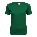 Forest Green - Front - Tee Jays Womens-Ladies Interlock T-Shirt