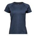 Navy Melange - Front - Tee Jays Womens-Ladies CoolDry T-Shirt