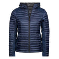 Navy-Navy Melange - Front - Tee Jays Womens-Ladies Padded Jacket